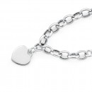 Sterling-Silver-19cm-Hollow-Belcher-Bracelet-with-Heart-Disc Sale