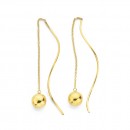 9ct-Ball-and-Twist-Thread-Earrings Sale