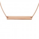 9ct-Rose-Gold-Flat-Bar-Necklet Sale