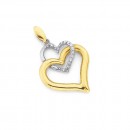 9ct-Diamond-Set-Heart-Pendant Sale