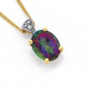 9ct-Mystic-Topaz-and-Diamond-Pendant Sale