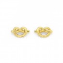 9ct-Love-Me-Knot-Studs Sale