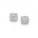 9ct-White-Gold-Diamond-Earrings-TDW25ct Sale