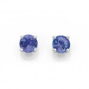 9ct-White-Gold-Tanzanite-Studs Sale