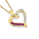 9ct-Ruby-and-Diamond-Pendant Sale