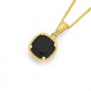 9ct-Onyx-Rope-Pendant Sale