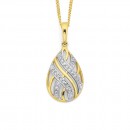 9ct-Diamond-Teardrop-Pendant-TDW10 Sale