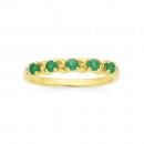 9ct-Diamond-and-Emerald-Band Sale