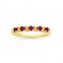 9ct-Diamond-and-Ruby-Band Sale