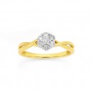 9ct-Crossover-Diamond-Ring-TDW34ct Sale