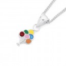 Sterling-Silver-Enamel-Multi-Coloured-Balloon-Pendant Sale