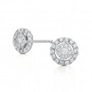 9ct-White-Gold-Diamond-Earrings-TDW35ct Sale