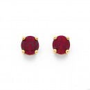 9ct-Created-Ruby-Stud-Earrings Sale