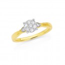 9ct-Diamond-Cluster-Ring-TDW25ct Sale