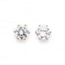 9ct-Rose-Gold-Cubic-Zirconia-Studs Sale