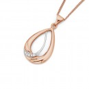 9ct-Rose-Gold-Diamond-Set-Pendant Sale