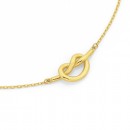 9ct-48cm-Love-Me-Knot-Necklet Sale