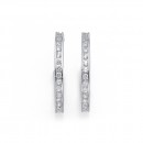Sterling-Silver-20mm-Cubic-Zirconia-Half-Hoop-Earrings Sale