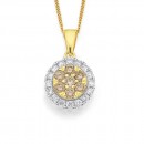 9ct-Champagne-Diamond-Pendant-TDW-50ct Sale