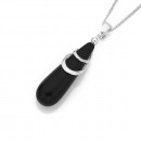 Sterling-Silver-Onyx-Drop-Pendant Sale