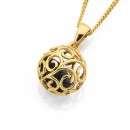 9ct-Onyx-in-Ball-Pendant Sale