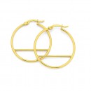 9ct-Cross-Bar-Hoops-27mm Sale