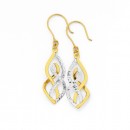 9ct-Diamond-Cut-Drop-Earrings Sale