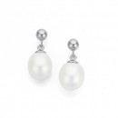 Sterling-Silver-Freshwater-Pearl-Earrings Sale