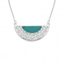 Sterling-Silver-Created-Howlite-Geometric-Crescent-Pendant Sale