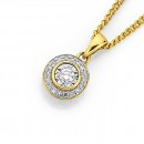 9ct-Diamond-Round-Pendant Sale