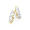 9ct-Pave-Diamond-Huggie-Earrings Sale