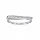 9ct-White-Gold-Diamond-Graduated-Bar-Ring Sale