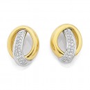 9ct-Diamond-Knot-Studs Sale