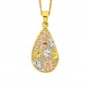 9ct-Filigree-Pear-Pendant Sale