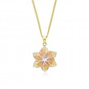 9ct-Mesh-Flower-Pendant Sale