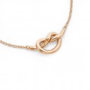 9ct-48cm-Rose-Gold-Love-Me-Knot-Necklet Sale