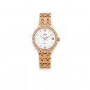 Elite-Ladies-Rose-Tone-Stone-Set-Watch Sale