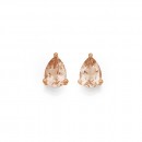 9ct-Rose-Gold-Morganite-Pear-Studs Sale