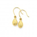 9ct-Diamond-cut-Pear-Drop-Earrings Sale