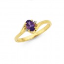 9ct-Amethyst-Diamond-Ring Sale