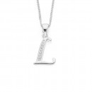 Initial-L-Pendant-in-Sterling-Silver Sale