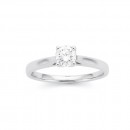 18ct-White-Gold-50ct-Diamond-Solitaire-Tulip-Set-Ring Sale