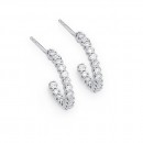 9ct-White-Gold-Diamond-Half-Hoops-Total-Diamond-Weight50ct Sale