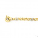 9ct-Diamond-Twist-Belcher-Bracelet Sale