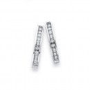 9ct-White-Gold-Diamond-Hoop-Earrings Sale