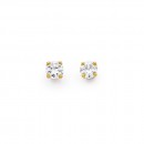 Cubic-Zirconia-Studs-in-9ct-Yellow-Gold Sale