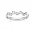 9ct-White-Gold-Diamond-Bubble-Stacker-Ring Sale