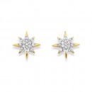 9ct-Star-Diamond-Earrings Sale