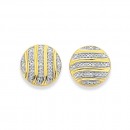 9ct-Wave-Disk-Diamond-Earrings Sale