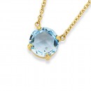 Eliza-9ct-Rose-Cut-Sky-Blue-Topaz-Necklet Sale